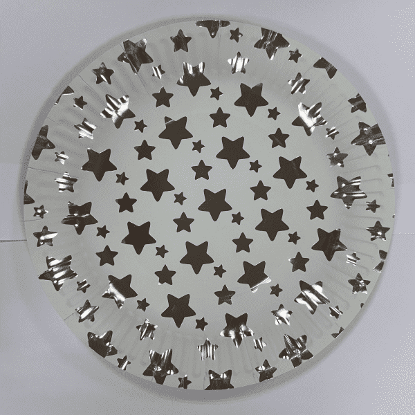 Customizable Disposable Party Supplier Plate Paper Plate Wood Pulp 9 ນິ້ວ 10 ນິ້ວ ແຜ່ນອາຫານຄ່ໍາເຈ້ຍສີຂາວ (3)